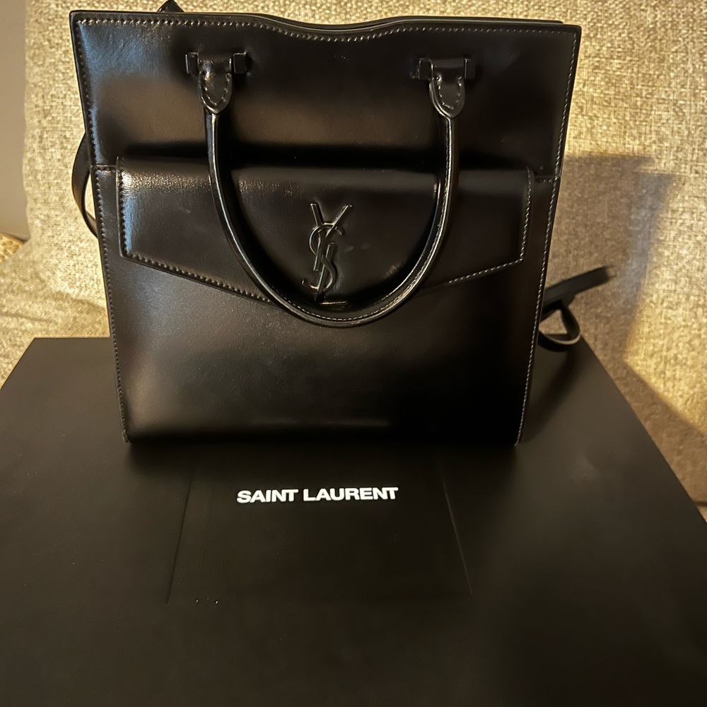 Saint Laurent Black Leather Handbag